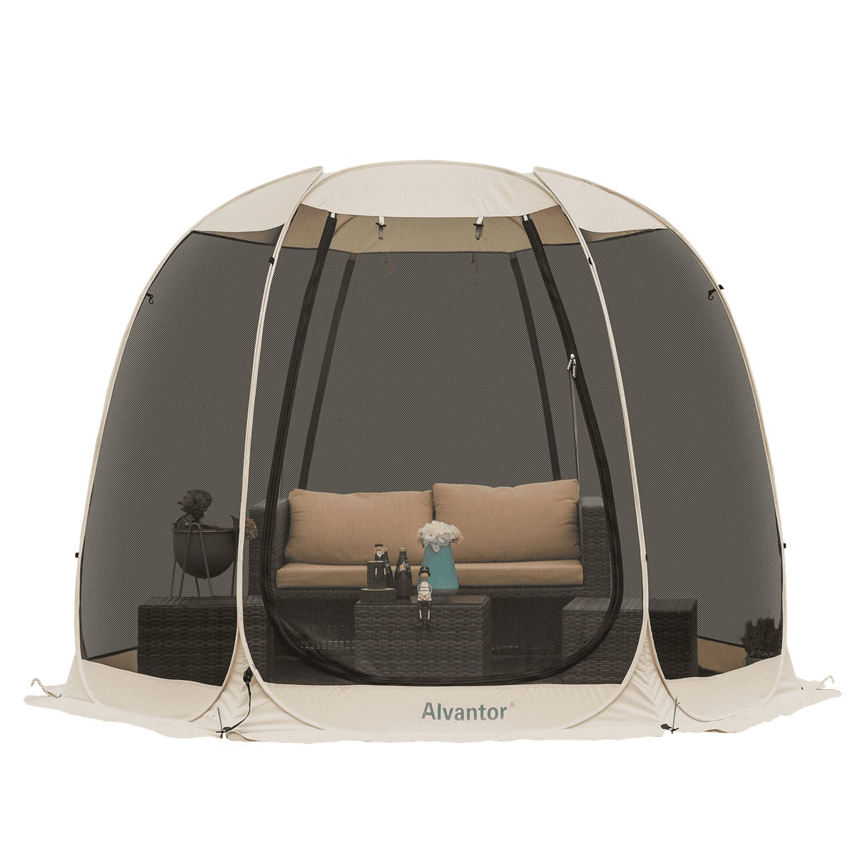 Screen House Camping Room Pop-Up Gazebo 10' x 10' Instant Canopy