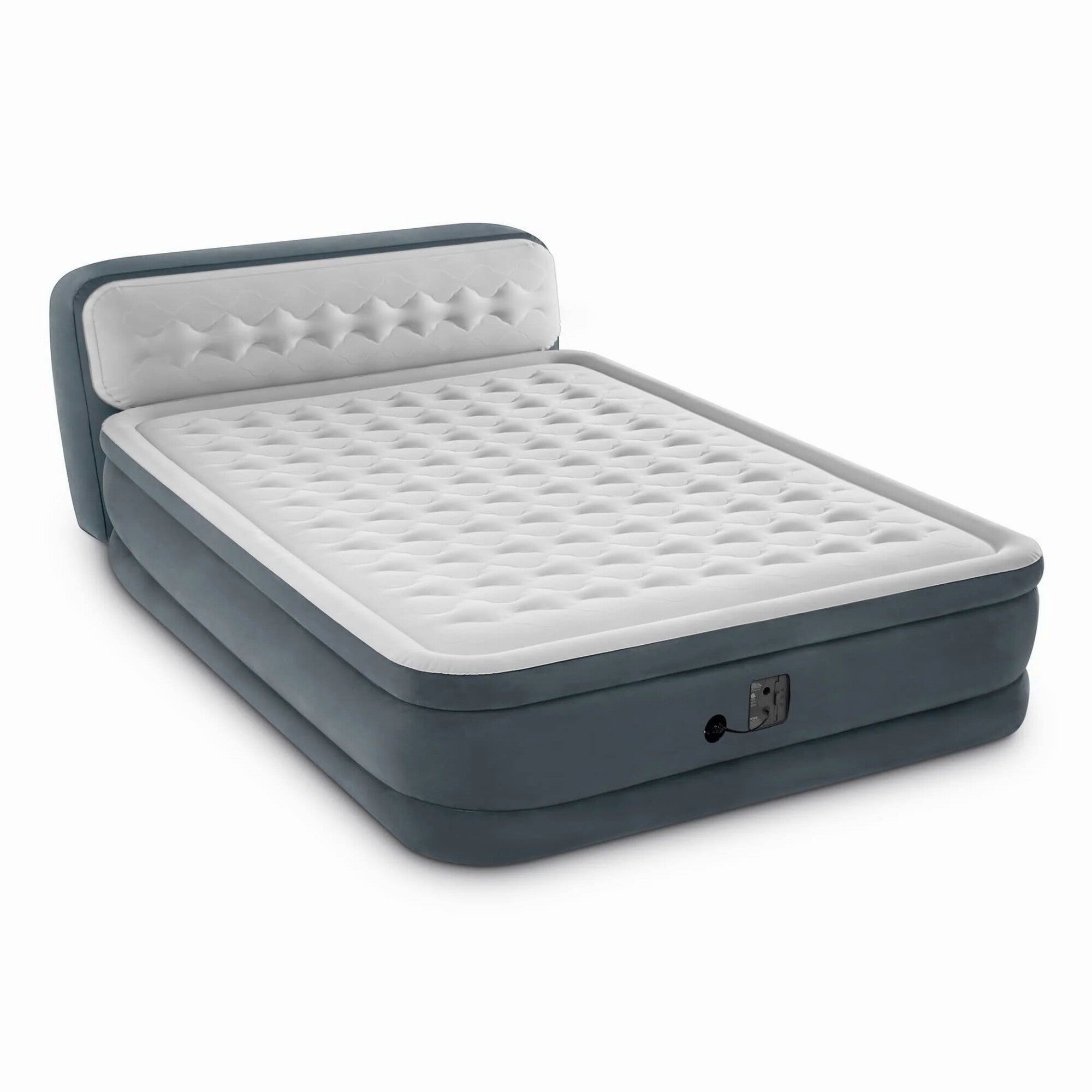 Intex Dura-Beam Deluxe Queen Air Mattress With Headboard, 18 Inches - FBAINT64447ED