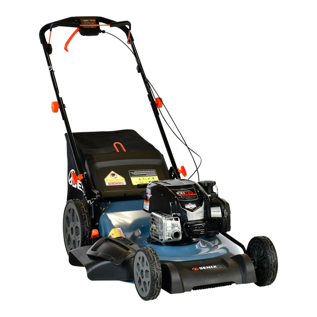 SENIX 22in 163cc 4-Cycle Gas Self-Propelled Mower, 3-In-1, Variable Speed, 11in Rear Wheels - LSSG-H2