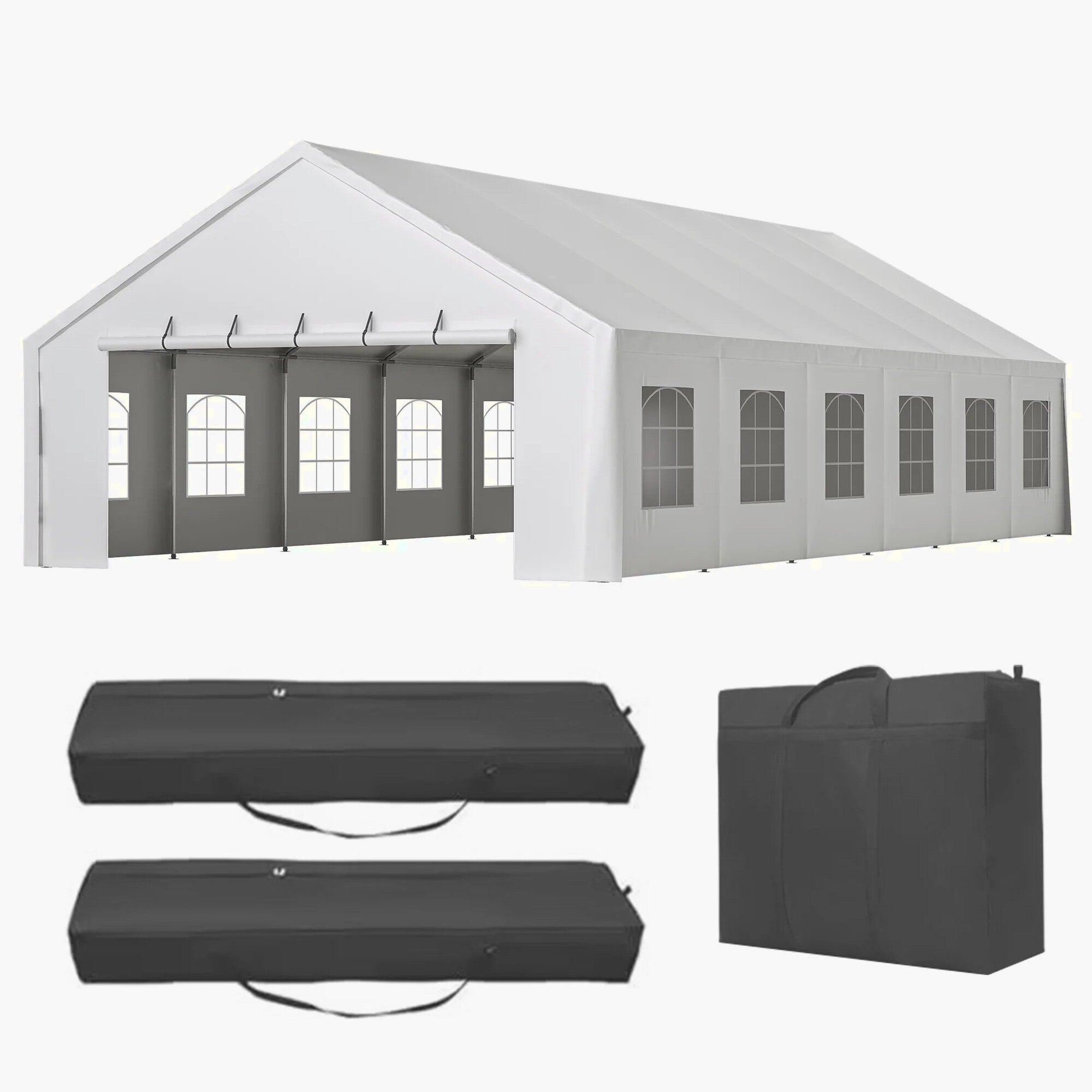 20x40 FT Heavy-Duty Party Tent With 3 Storage Bags