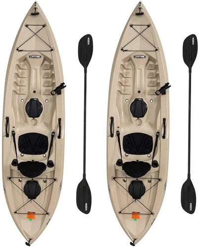 Lifetime Tamarack Angler 120 in Fishing Kayak, Tan - 275 lb Capacity