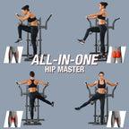Syedee Plate Loaded Standing Hip Training Machine, Adjustable 9 Height Settings, 450lbs Capacity