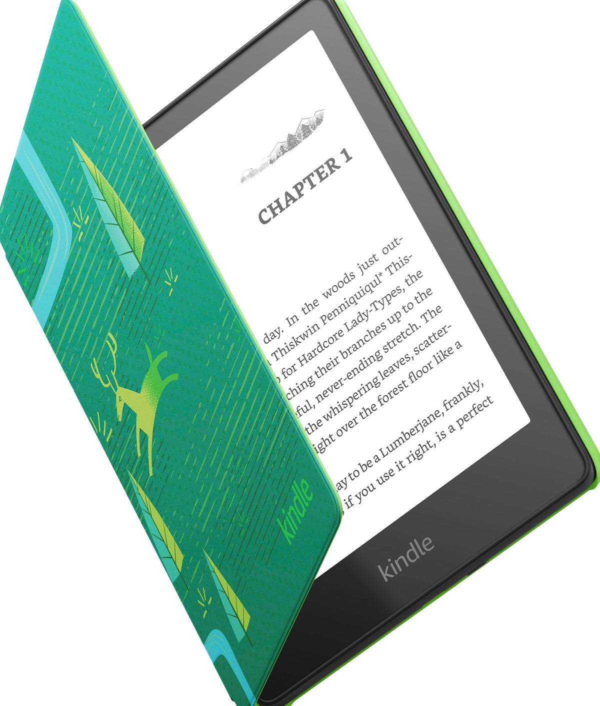 Amazon Kindle Paperwhite Kids E-Reader 6.8in Display, 16GB, Emerald Forest - 2022 2023