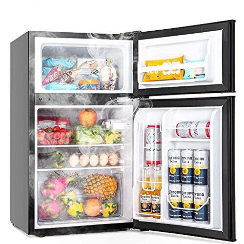 Euhomy 3.2 Cu.Ft Mini Refrigerator With Freezer