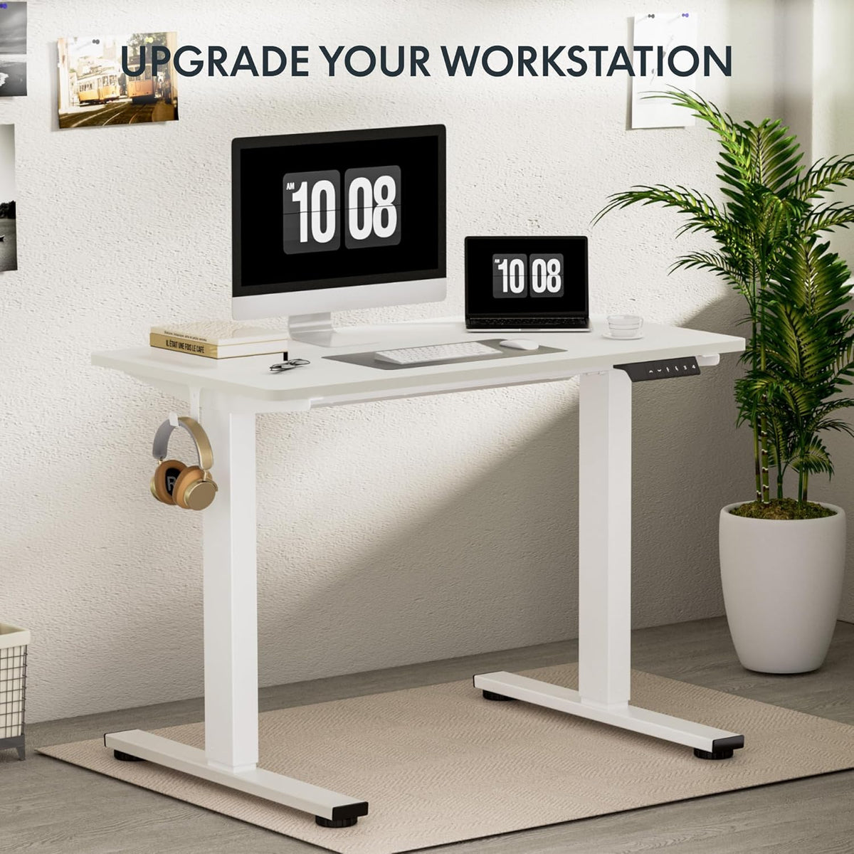 FLEXISPOT Electric Standing Desk With Whole-Piece Desktop - EN1