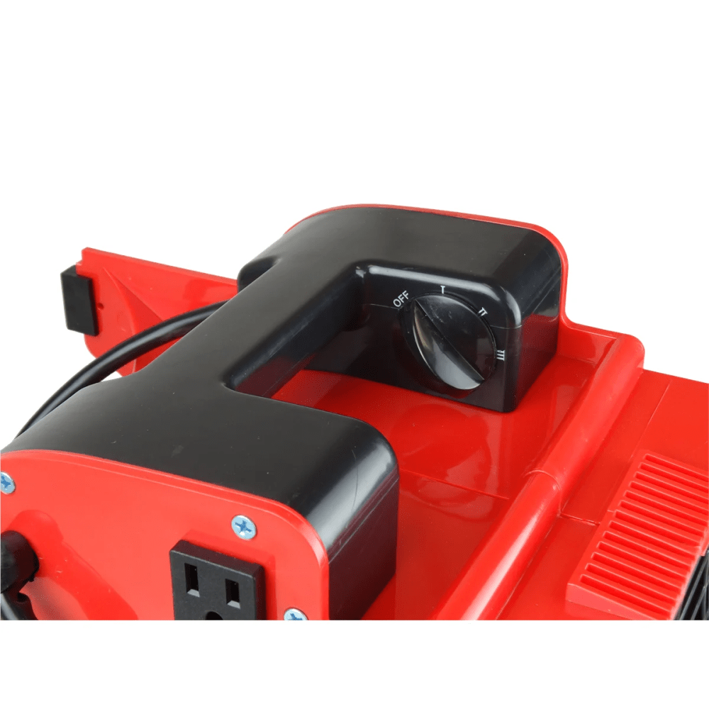 K Tool International Workforce Blower, 3-Speed, 1200 CFM, 4-Angle Position, Red - 77700