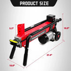 PowerSmart 7-Ton Electric Log Splitter, Horizontal Full-Beam Design, 3500 RPM, 15 Amp - DB6407