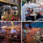 Alvantor Bubble Tent Pop Up Gazebo 8-10 Person 3.6x3.6x2.4H m