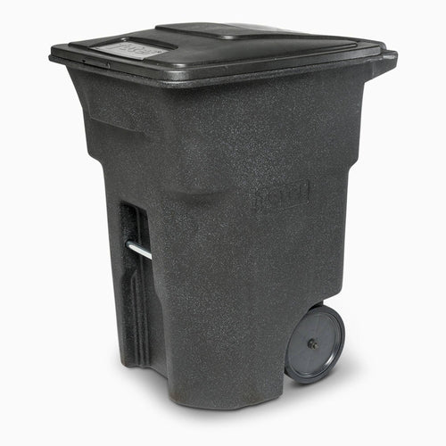 96 Gal. Trash Can With Quiet Wheels And Lid - ANA96-00BKS