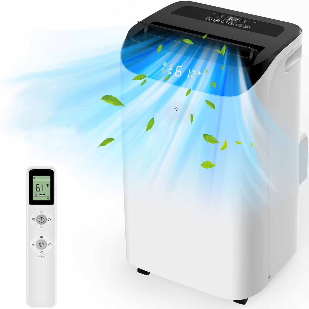 HUMHOLD Portable Air Conditioner 12000 BTU, White, 3-in-1 With Remote - HDPAC-10-A1