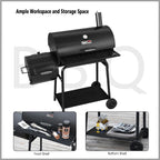 Royal Gourmet 30 Inch Charcoal Grill With Offset Smoker - CC1830F