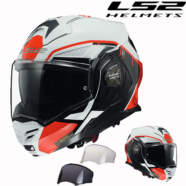 LS2 Carbon Fiber Flip-Up Motorcycle Helmet - FF901 Advant X+