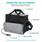 Ivation Portable Electric Cooler Bag, 15 L, Soft-Sided, DC 12V