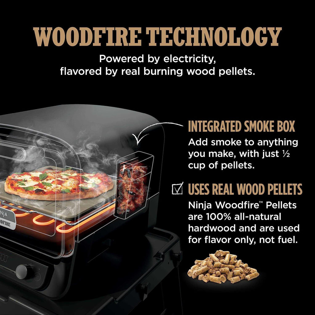 Ninja Woodfire 8-in-1 Outdoor Pizza Oven - Stainless