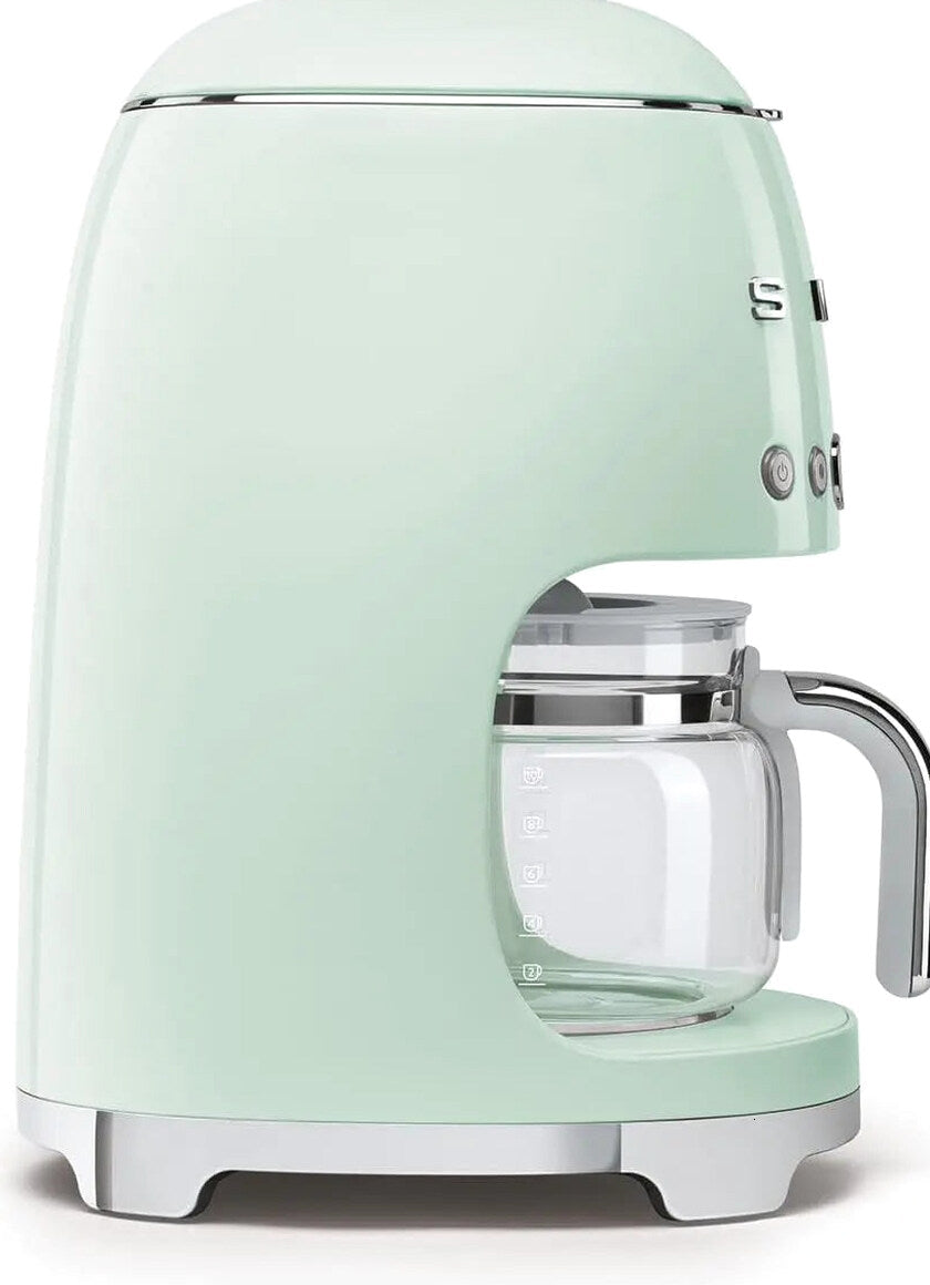 Smeg 50's Retro Style Drip Filter Coffee Machine, 10 Cups, Pastel Green