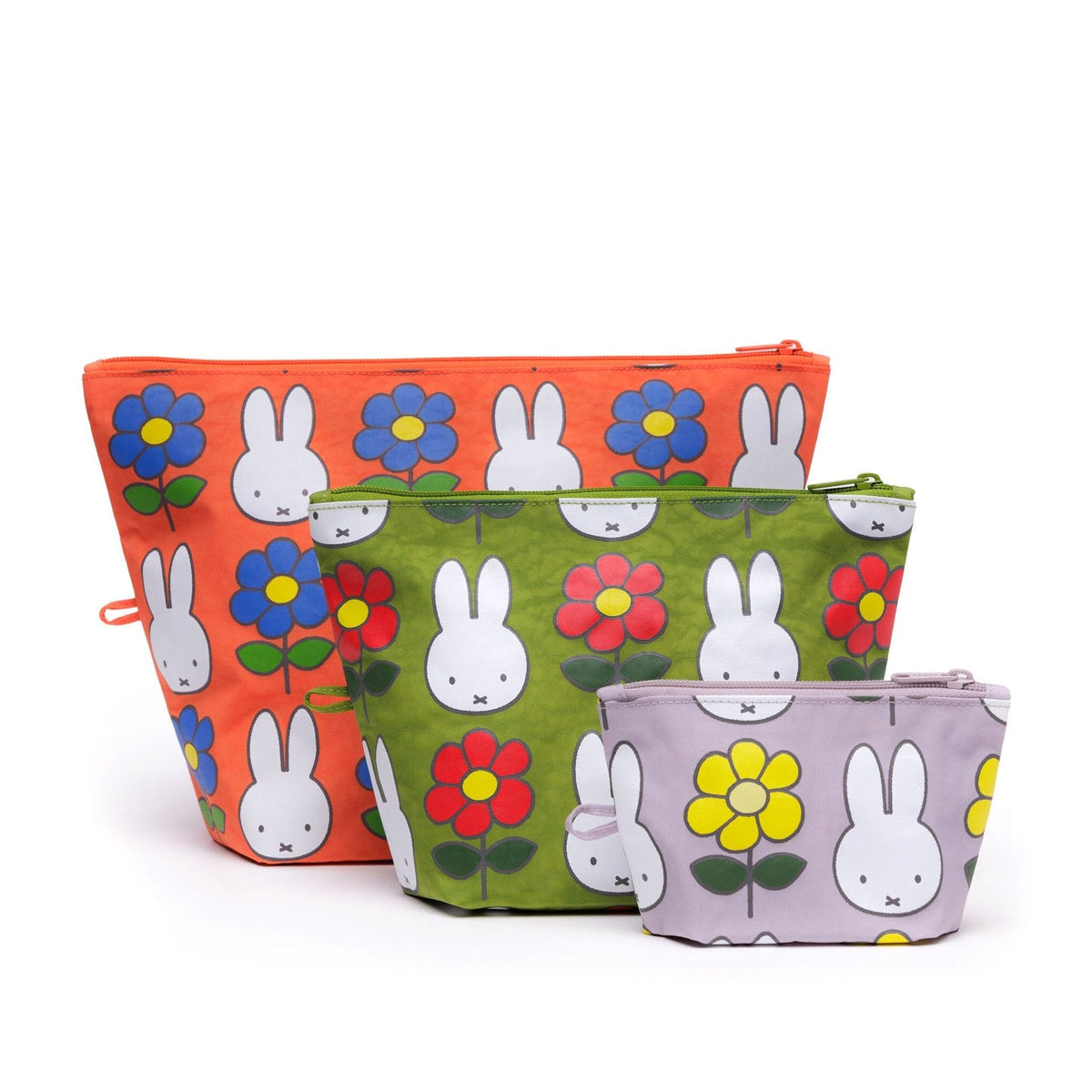 Miffy Baggu Recycled Nylon Go Pouches - Set Of 3
