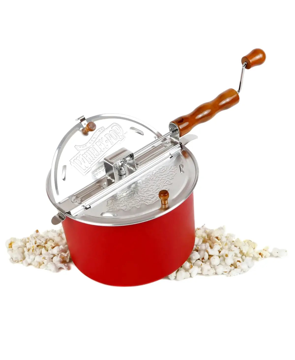 Whirley Pop Stovetop Popcorn Popper, Red - Wabash Valley Farms