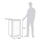 NewAir Beverage Refrigerator Cooler, 126 Cans, Stainless Steel, Right-Hinge Glass Door - AB-1200