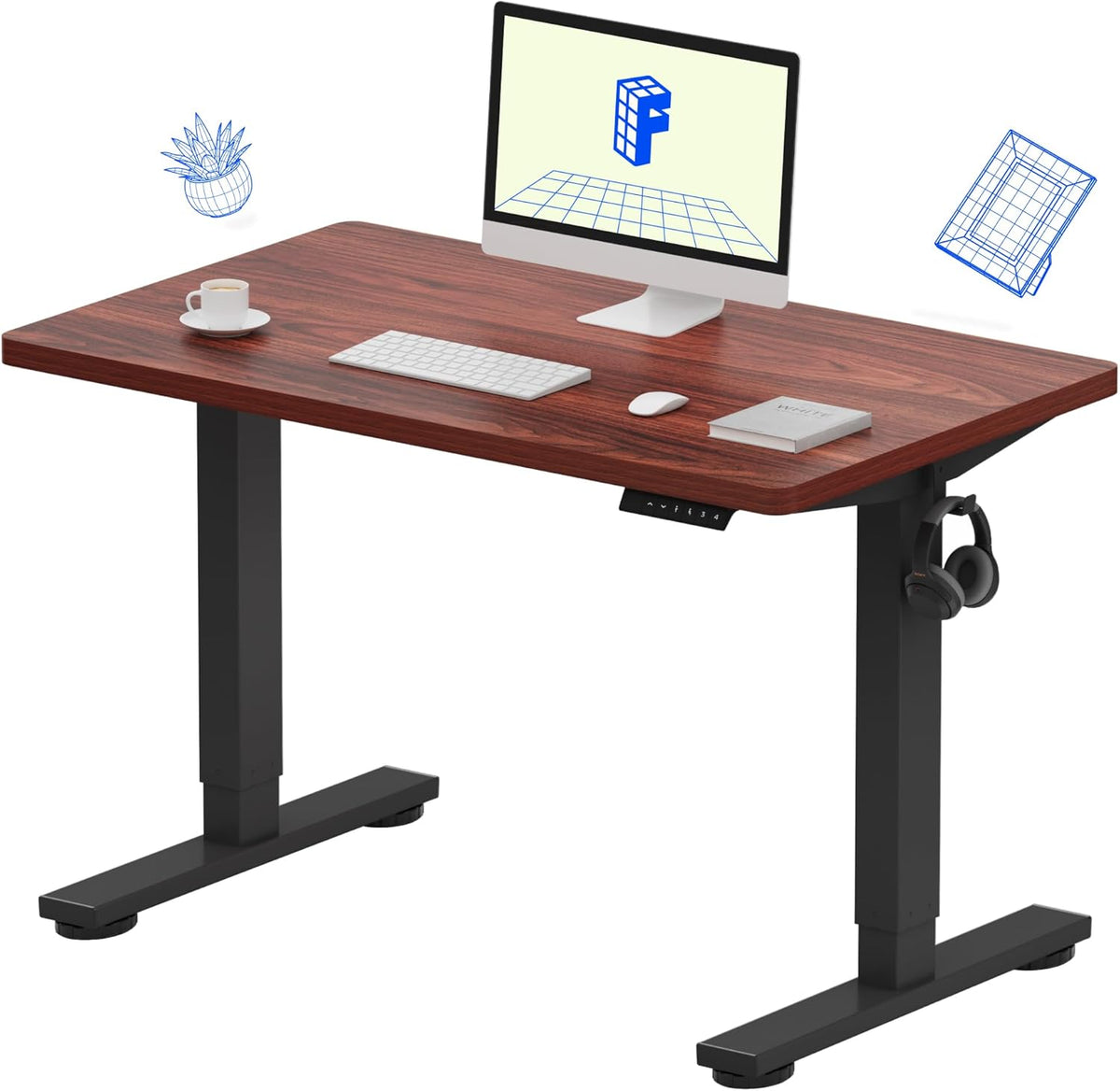 FLEXISPOT Electric Standing Desk With Whole-Piece Desktop - EN1
