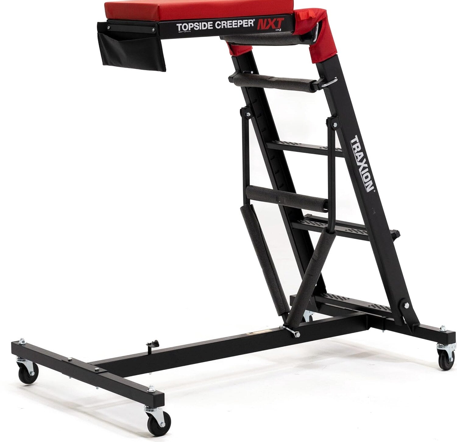Traxion Foldable Topside Engine Creeper, Black - 3-200 NXT