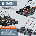 Senix Gas Push Lawn Mower 21-Inch 140 cc 4-Cycle Briggs & Stratton Engine - LSPG-M6