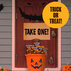 Snickers Pumpkins Fun Size Chocolate Halloween Candy Bars, - 5.5 Oz Pack