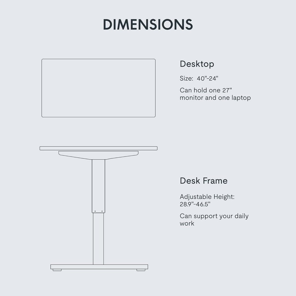 FLEXISPOT Electric Standing Desk With Whole-Piece Desktop - EN1