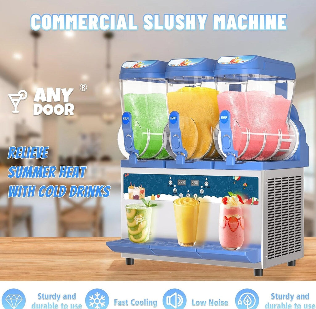 AnyDoor Commercial Slushy Machine 45l 1200w Blue - 300-X