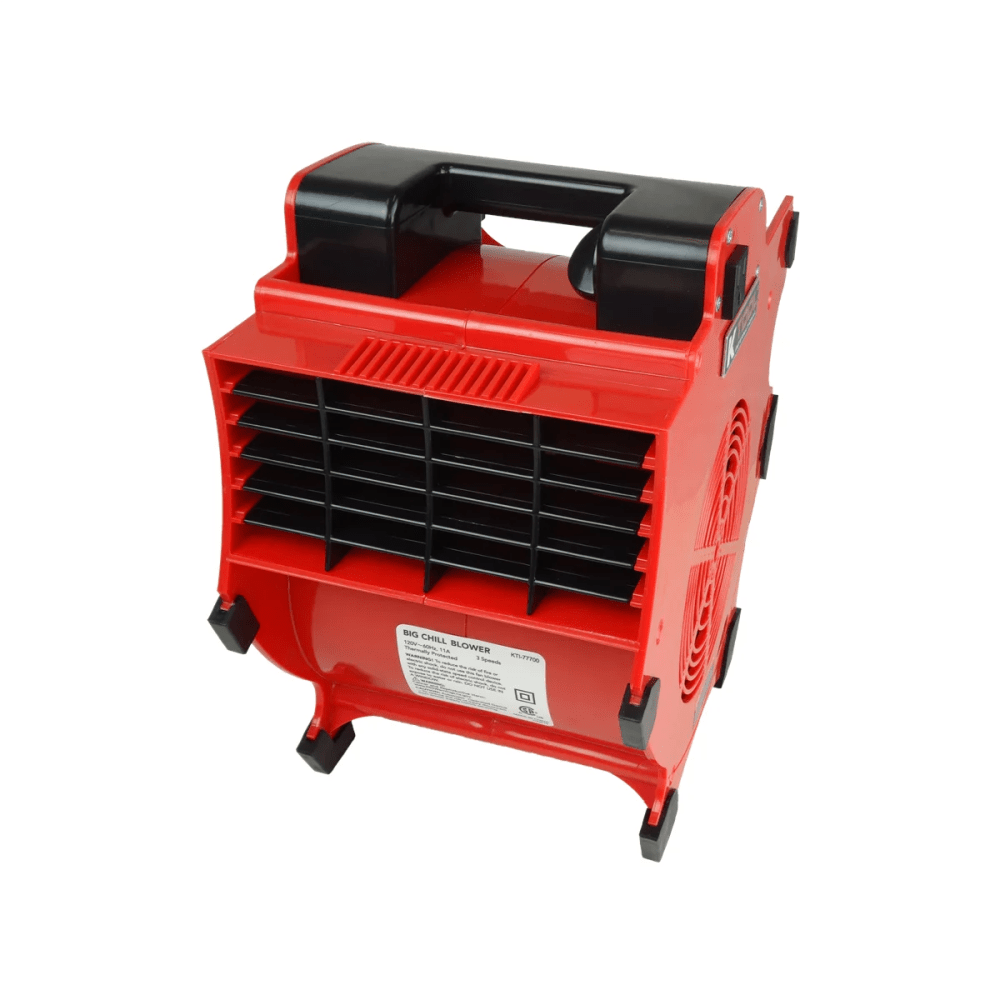 K Tool International Workforce Blower, 3-Speed, 1200 CFM, 4-Angle Position, Red - 77700