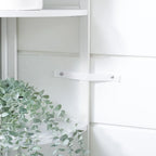 SWAREY 5 Tier Corner Bookcase Plant Stand Storage Shelf White