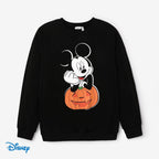 Disney Mickey Mouse Boys Graphic Sweatshirts Halloween Pumpkin Family Matching Outfits Pullover Tops