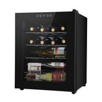 Zimtown 16 Bottle Compressor Wine Cooler Refrigerator, Black - Digital Temperature Control With Lock