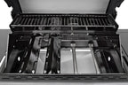Kenmore 4-Burner Smart Gas Grill With Side Searing Burner, Black With Chrome Accents