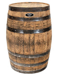 Real Wood Products Jack Daniel's Oak Whiskey Barrel, 53 Gallon, 35 in H x 26 in D, Barrel Brown