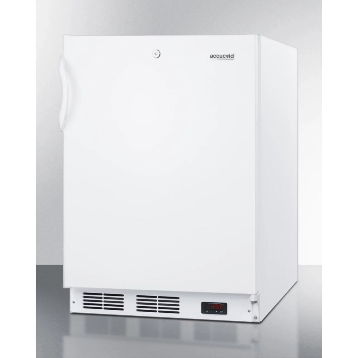 ADA Compliant Undercounter Medical All-Freezer, -25 C Operation, White, Front Lock, 32 Inch Height