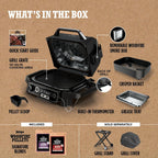 Ninja Woodfire Pro Outdoor Grill, 7-in-1, Grey XL With Built-In Thermometer - OG751