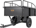VEVOR Steel ATV Dump Cart, 750 lbs, 15 Cubic Feet - Garden Utility Trailer