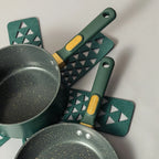 Thyme & Table Non-Stick 12-Piece Granite Cookware Set, Hunter Green