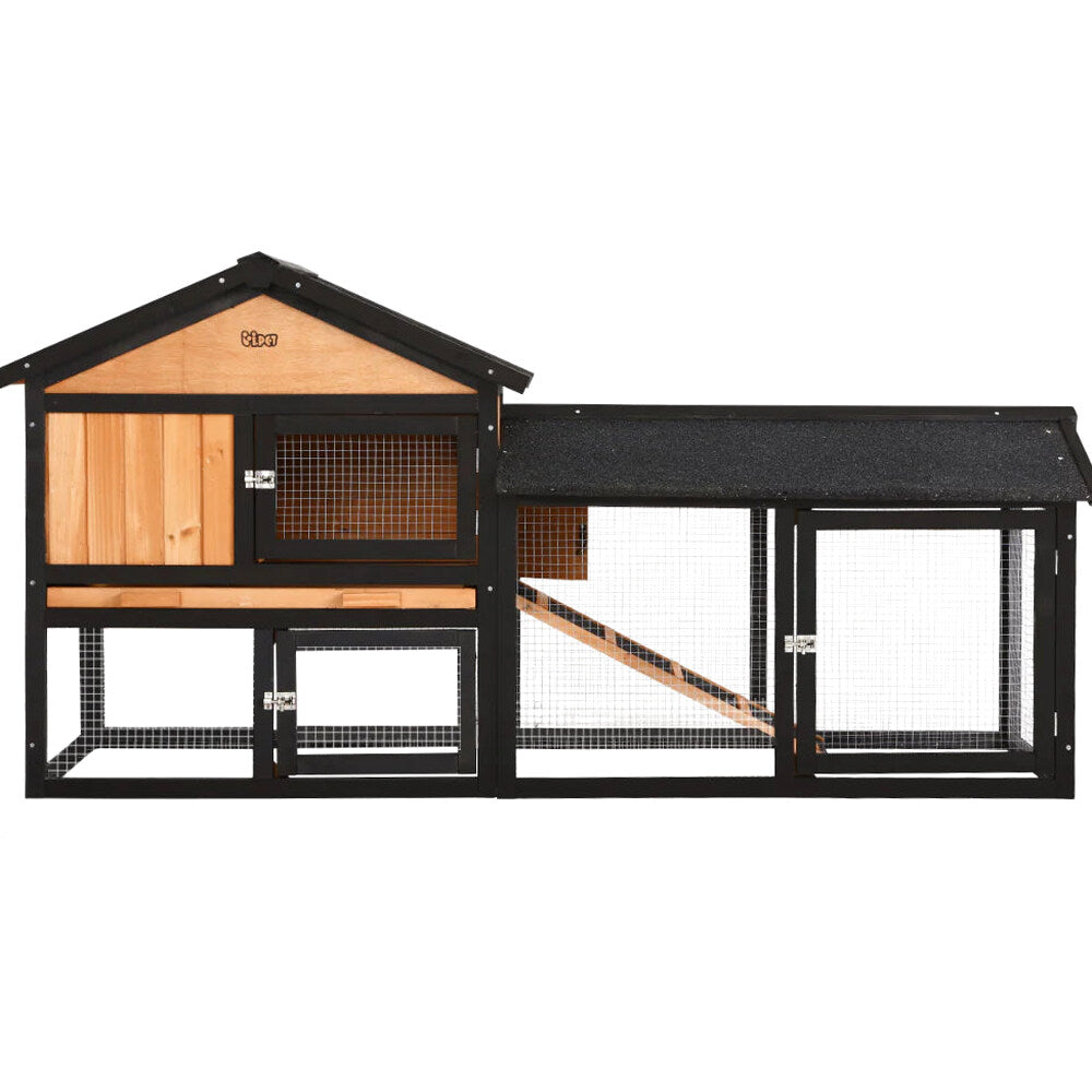 i.Pet Extra Large Wooden Outdoor Chicken Coop Rabbit Hutch With Run