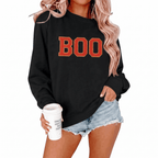MOUSYA Halloween Sweatshirt Women Spooky Season Shirt Pumpkin Fall Sweatshirt Ghost Long Sleeve Pullover Tops