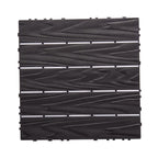 76-Pack Plastic Interlocking Deck Tiles, 68.80 Sq.Ft