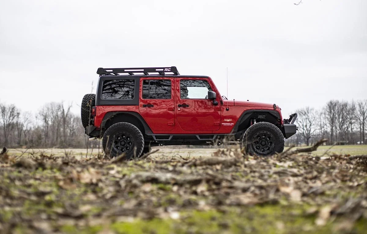 Rough Country Steel Roof Rack System For 2007-2018 Jeep Wrangler JK - 10605
