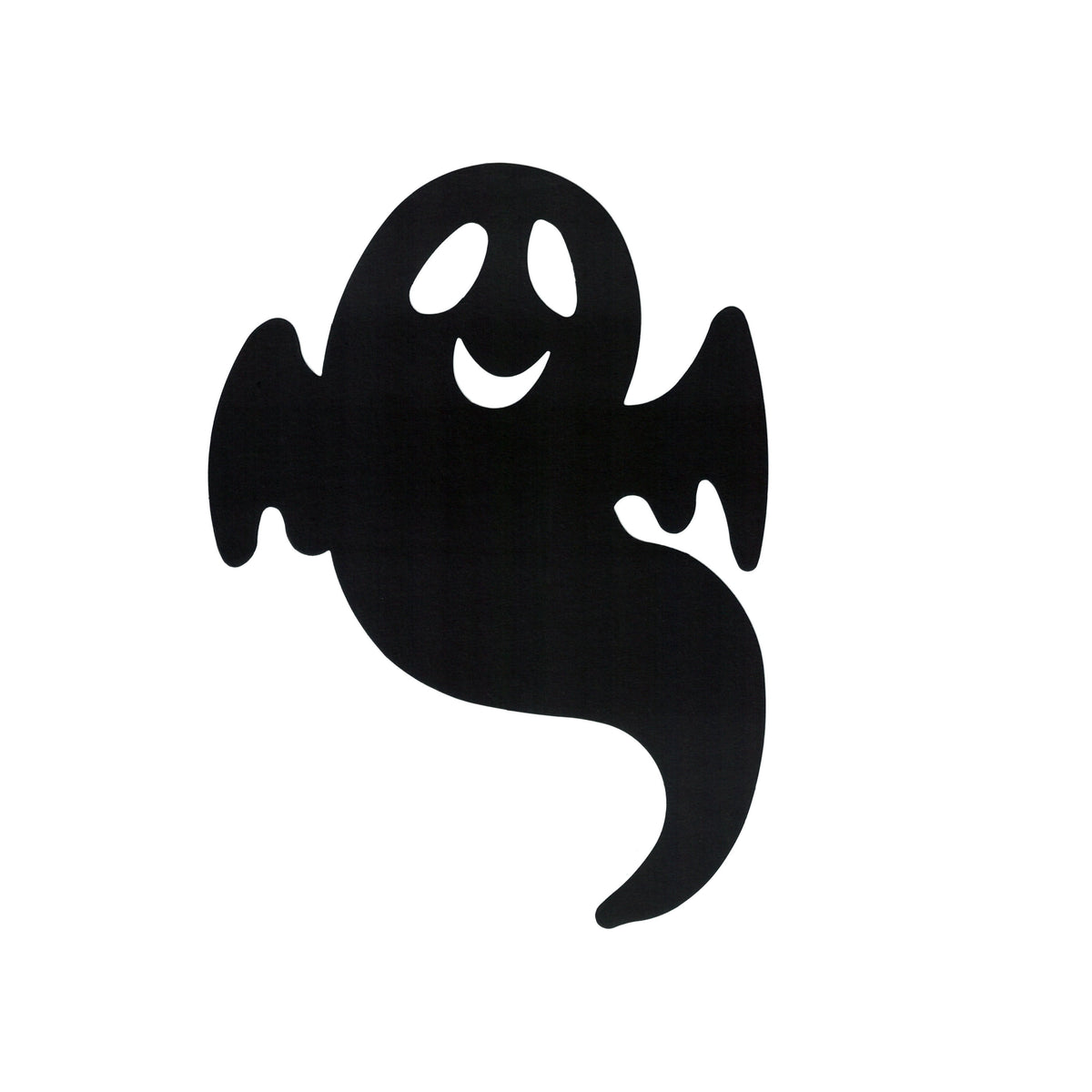 Paper Ghost Cutouts Decoration, Black, 12 Pieces, Halloween by Way To Celebrate