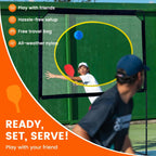 Slsy Portable Pickleball Set With Net, 4 Paddles, 4 Outdoor Pickleballs And 12 Birdies