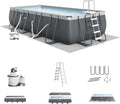Intex Ultra XTR Rectangular Frame Above Ground Pool Set, 18' x 9' x 52"