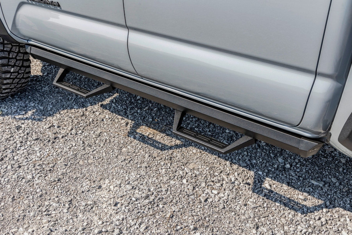 Rough Country SRL2 Adjustable Aluminum Steps For 2005-2023 Toyota Tacoma - 71096
