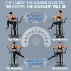 Syedee Plate Loaded Standing Hip Training Machine, Adjustable 9 Height Settings, 450lbs Capacity