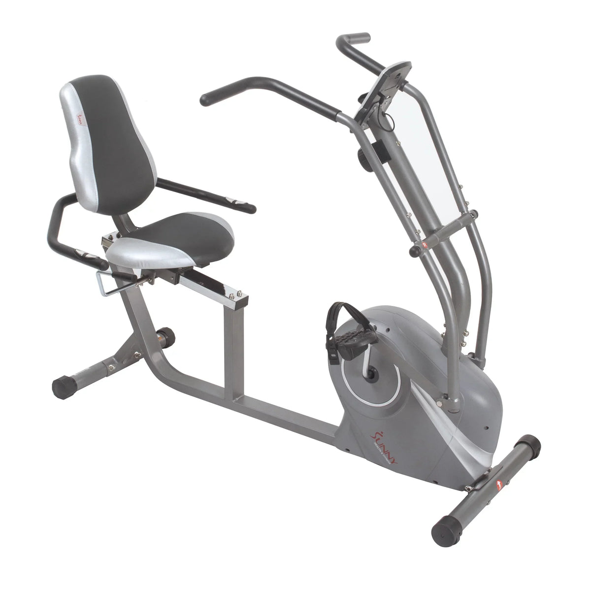 Sunny Health & Fitness Magnetic Recumbent Cross Trainer Bike With Arm Exercisers - SF-RB4936
