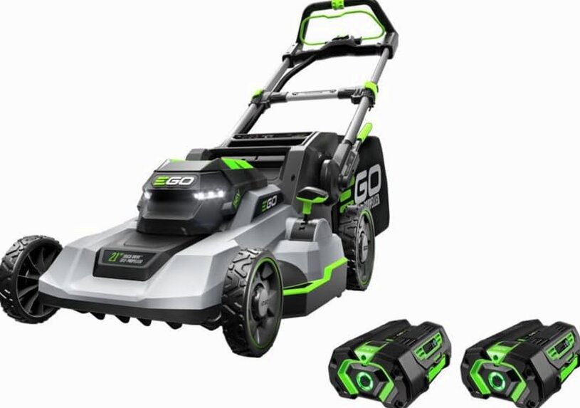 EGO Power+ 21-Inch 56-Volt Lithium-Ion Self-Propelled Cordless Lawn Mower With 2 4.0Ah Batteries And Rapid Charger - LM2102SP-A