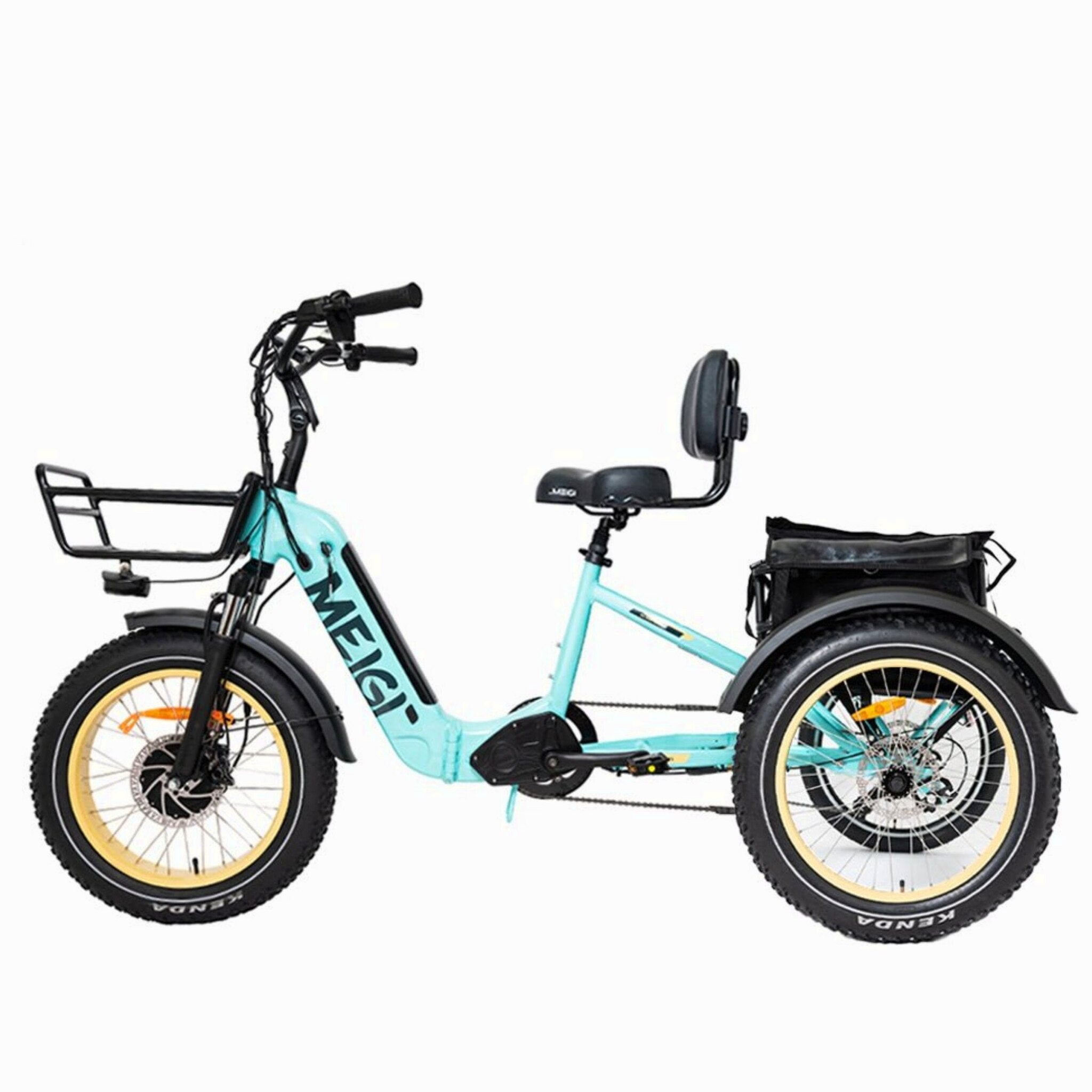 DWMEIGI Silverado 20 Foldable Fat Tire Electric Trike 48V/14AH 750W, 330LBS - MG2301